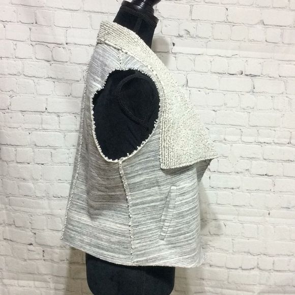 Faux Sherpa Cardigan Front Vest Small - Picture 7 of 15